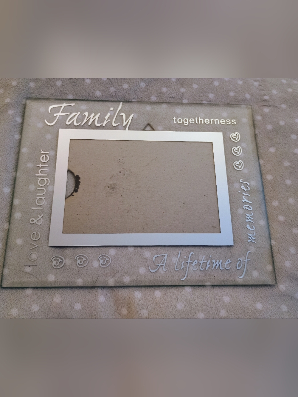 5x7 Chrome & Glass Sentiment Picture Frame